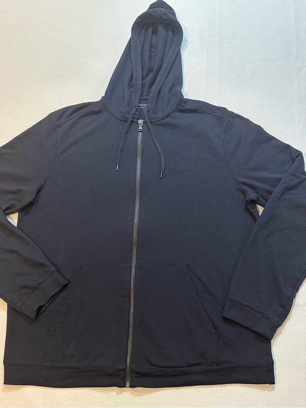 John Varvatos USA Navy Full Zip Hoodie Men’s L